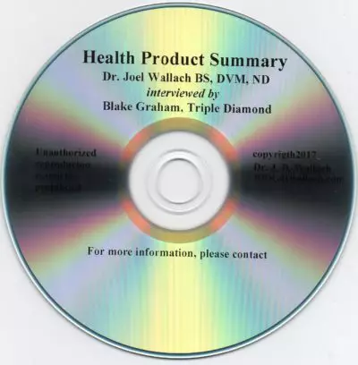 CD – Health Product Summary – by Dr Joel Wallach