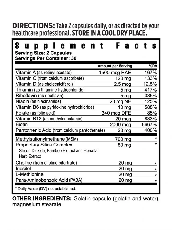 Ultimate Hair, Skin and Nails Formula™ – 60 capsules